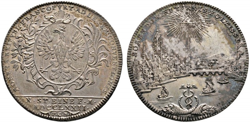 Altdeutsche Münzen und Medaillen 
 Frankfurt, Stadt 
 Konventionstaler 1772. S...