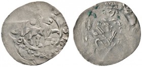 Altdeutsche Münzen und Medaillen 
 Freising, Bistum 
 Otto II. von Berg 1184-1220 
 Pfennig. Nach rechts galoppierendes Pferd, dahinter eine Rosett...