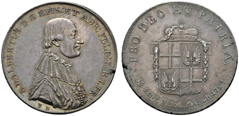 Altdeutsche Münzen und Medaillen 
 Fulda, Bistum 
 Adalbert von Harstall 1788-...