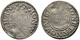 Altdeutsche Münzen und Medaillen 
 Hameln, Stadt 
 Groschen 1617. Wohl ein italienischer Beischlag mit MON NOVA CH RN. Kalvel.-Schrock -.
 Prägesch...