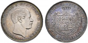 Altdeutsche Münzen und Medaillen 
 Hessen-Kassel 
 Friedrich Wilhelm I. 1847-1866 
 Vereinstaler 1861. AKS 63, J. 48b, Thun 190, Kahnt 257.
 selte...