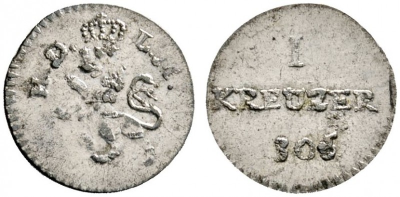 Altdeutsche Münzen und Medaillen 
 Hessen-Darmstadt 
 Ludwig I. 1806-1830 
 K...