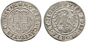 Altdeutsche Münzen und Medaillen 
 Konstanz, Stadt 
 Batzen o.J. (1499-1533). Beidseitig lateinische Schrift. Nau 74/80 var., Schulten 1718.
 präge...