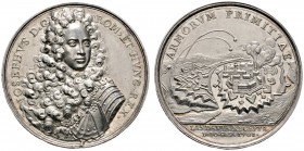 Altdeutsche Münzen und Medaillen 
 Landau, Stadt 
 Silbermedaille 1702 von P.H. Müller, auf die erste Einnahme der Stadt durch die kaiserlichen Trup...