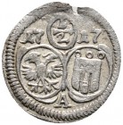 Altdeutsche Münzen und Medaillen 
 Montfort, Grafschaft 
 Anton der Jüngere 1693-1733 
 Einseitiger 1/2 Kreuzer 1717 -Langenargen-. Ebner 203, Slg....