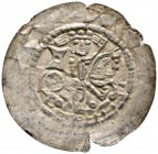 Altdeutsche Münzen und Medaillen 
 Mühlhausen, königliche Münzstätte 
 Otto IV. 1208-1215 
 Brakteat. Gekrönter Reiter nach rechts mit Schild und F...