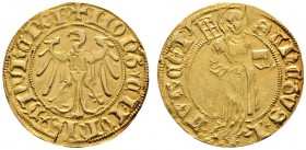 Altdeutsche Münzen und Medaillen 
 Nürnberg, Stadt 
 Goldgulden o.J. (ab 1429). Nach links blickender Adler mit einem &quot;N&quot; auf der Brust / ...