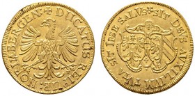 Altdeutsche Münzen und Medaillen 
 Nürnberg, Stadt 
 Dukat 1640. Stempel von G. Nürnberger d.Ä. Ein zweites Exemplar. Ke. 63, Slg. Erl. 515, Fr. 182...