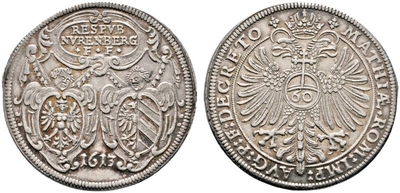 Altdeutsche Münzen und Medaillen 
 Nürnberg, Stadt 
 Reichsguldiner zu 60 Kreu...