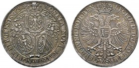 Altdeutsche Münzen und Medaillen 
 Nürnberg, Stadt 
 Taler 1694. Münzmeister G.F. Nürnberger. Die drei Stadtwappen in verzierten Kartuschen, darüber...