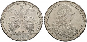 Altdeutsche Münzen und Medaillen 
 Nürnberg, Stadt 
 Konventionstaler 1758. Stempel von Loos. Gekrönter, fliegender Reichsadler mit Schwert und Zept...