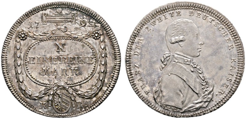 Altdeutsche Münzen und Medaillen 
 Nürnberg, Stadt 
 Konventionstaler 1795. St...