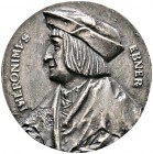 Altdeutsche Münzen und Medaillen 
 Nürnberg, Stadt 
 Versilbertes Galvano der einseitigen Medaille o.J. unsigniert, auf den Nürnberger Patrizier Hie...