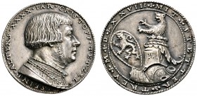 Altdeutsche Münzen und Medaillen 
 Nürnberg, Stadt 
 Silbermedaille 1528 von M. Gebel, auf den Patrizier Christoph Tetzel von Kirchensittenbach. Des...