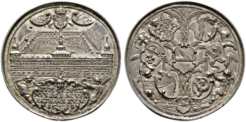 Altdeutsche Münzen und Medaillen 
 Nürnberg, Stadt 
 Silbermedaille 1619 von G...
