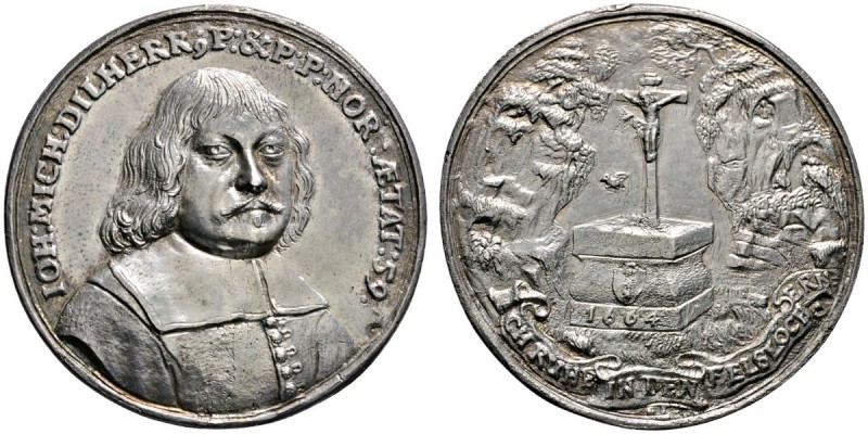Altdeutsche Münzen und Medaillen 
 Nürnberg, Stadt 
 Silbermedaille 1664 unsig...