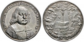 Altdeutsche Münzen und Medaillen 
 Nürnberg, Stadt 
 Silbermedaille 1664 unsigniert, auf Johann Michael Dillherr (1604-1669). Dessen Brustbild im Al...