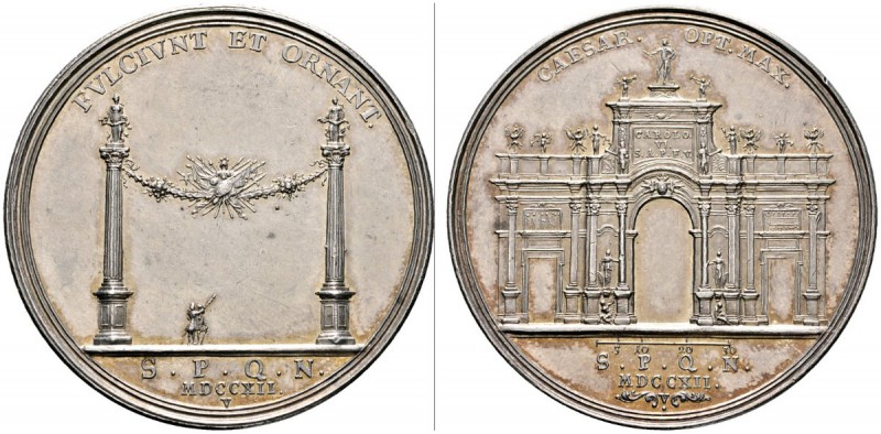 Altdeutsche Münzen und Medaillen 
 Nürnberg, Stadt 
 Silbermedaille 1712 von G...