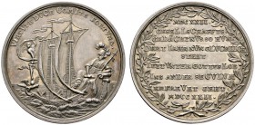 Altdeutsche Münzen und Medaillen 
 Nürnberg, Stadt 
 Silbermedaille 1722 von P.P. Werner, auf das 100-jährige Jubiläum der &quot;Mitwochsschiess-Ges...