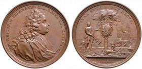 Altdeutsche Münzen und Medaillen 
 Nürnberg, Stadt 
 Bronzemedaille 1726 von A. Vestner, auf den Patrizier und Bankier Martin Ebermayer. Dessen Brus...