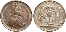 Altdeutsche Münzen und Medaillen 
 Nürnberg, Stadt 
 Versilberte Bronzemedaille 1726 von A. Vestner, auf den Patrizier und Bankier Martin Ebermayer....