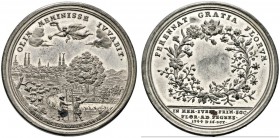 Altdeutsche Münzen und Medaillen 
 Nürnberg, Stadt 
 Zinnmedaille mit Kupferstift 1744 von P.P. Werner (unsigniert), auf die Hundertjahrfeier des Pe...