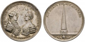 Altdeutsche Münzen und Medaillen 
 Nürnberg, Stadt 
 Silbermedaille 1765 von J.L. Oexlein, auf die Vermählung Josephs II. mit Josepha von Bayern. Be...