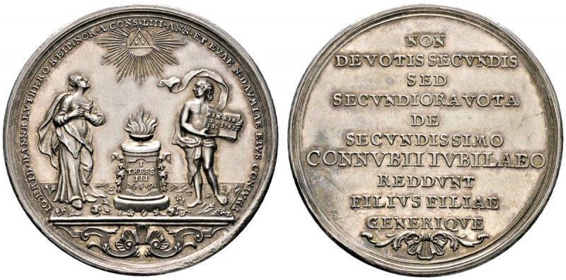 Altdeutsche Münzen und Medaillen 
 Nürnberg, Stadt 
 Silbermedaille 1767 von J...