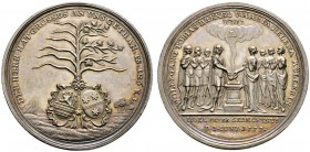 Altdeutsche Münzen und Medaillen 
 Nürnberg, Stadt 
 Silbermedaille 1777 von J.L. Oexlein, auf die Goldene Hochzeit von Maria Helene und Tobias Wolf...