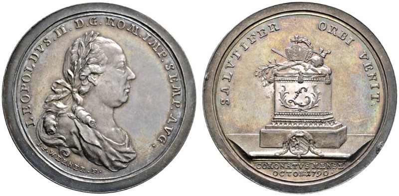 Altdeutsche Münzen und Medaillen 
 Nürnberg, Stadt 
 Silbermedaille 1790 von J...