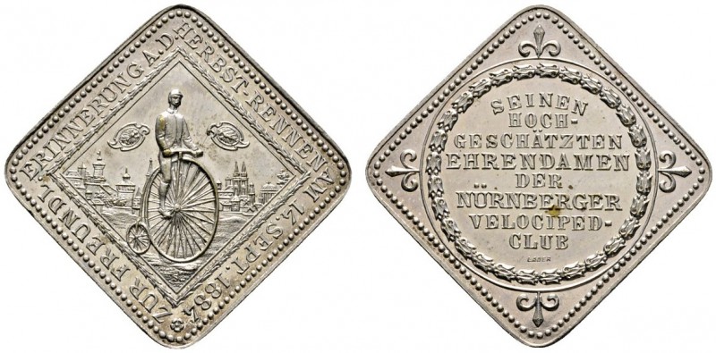 Altdeutsche Münzen und Medaillen 
 Nürnberg, Stadt 
 Klippenförmige, versilber...