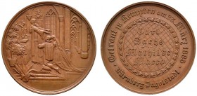 Altdeutsche Münzen und Medaillen 
 Nürnberg, Stadt 
 Bronzemedaille 1886 von L.Chr. Lauer, auf die Hochzeit des Carl Sachs (Getreidegroßhändler, Kom...