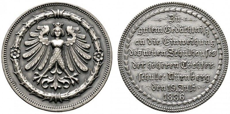 Altdeutsche Münzen und Medaillen 
 Nürnberg, Stadt 
 Matt versilberte Bronzeme...