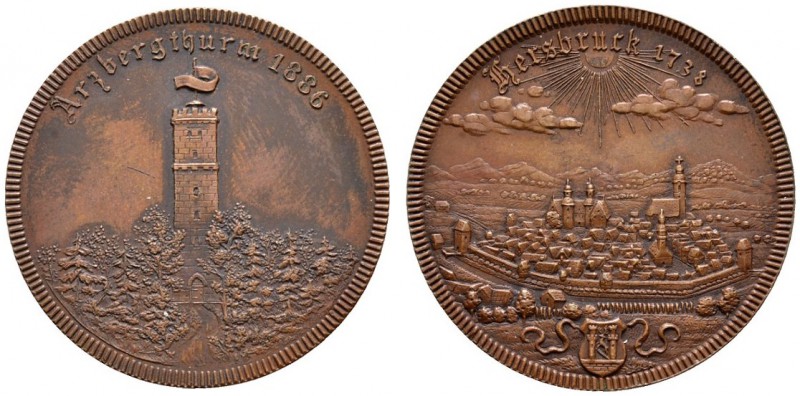 Altdeutsche Münzen und Medaillen 
 Nürnberg, Stadt 
 Bronzemedaille 1886 von L...