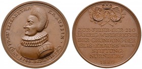 Altdeutsche Münzen und Medaillen 
 Nürnberg, Stadt 
 Bronzemedaille 1889 unsigniert (Avers nach P.P. Werner), auf die 250-Jahrfeier der Krauss'schen...