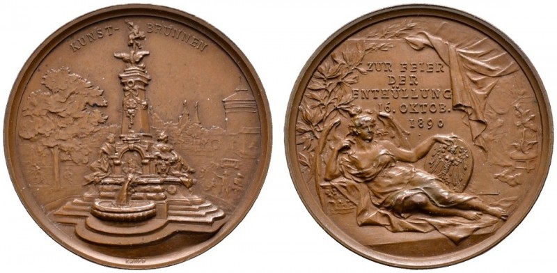 Altdeutsche Münzen und Medaillen 
 Nürnberg, Stadt 
 Bronzemedaille 1890 von L...