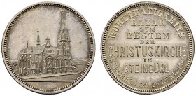 Altdeutsche Münzen und Medaillen 
 Nürnberg, Stadt 
 Versilberte Bronzemedaille 1892 von L.Chr. Lauer, auf den Bazar zum Besten der Christuskirche. ...