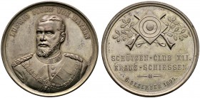 Altdeutsche Münzen und Medaillen 
 Nürnberg, Stadt 
 Versilberte Bronzemedaille 1895 von C. Balmberger, auf das Kranzschießen des Nürnberger Schütze...
