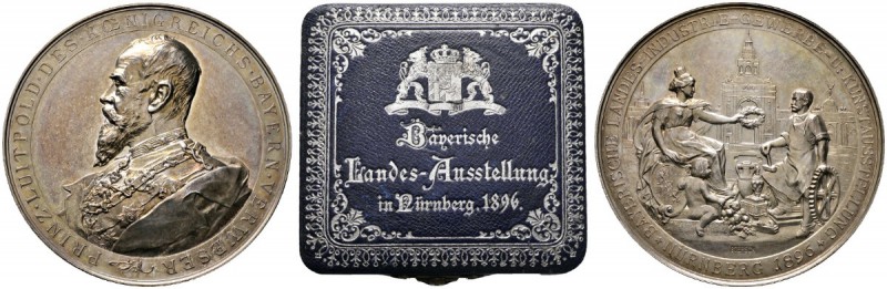 Altdeutsche Münzen und Medaillen 
 Nürnberg, Stadt 
 Silberne Prämienmedaille ...