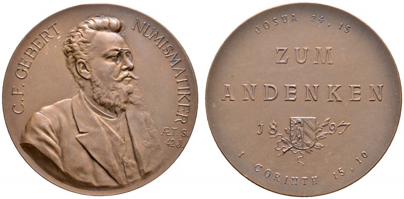 Altdeutsche Münzen und Medaillen 
 Nürnberg, Stadt 
 Bronzemedaille 1897 von L...