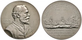 Altdeutsche Münzen und Medaillen 
 Nürnberg, Stadt 
 Mattierte Silbermedaille 1898 von L.Chr. Lauer, auf den 3. Verbandstag des Deutsch-österreichis...