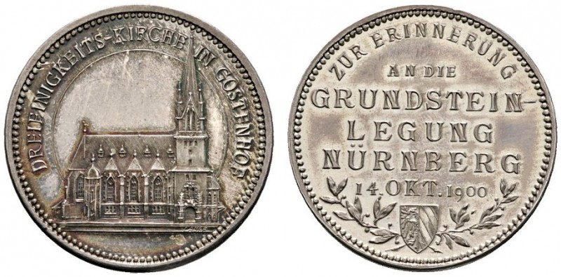 Altdeutsche Münzen und Medaillen 
 Nürnberg, Stadt 
 Silbermedaille 1900 von L...