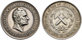 Altdeutsche Münzen und Medaillen 
 Nürnberg, Stadt 
 Silbermedaille 1904 von L.Chr. Lauer, auf das 25-jährige Jubiläum der Bleistiftfabrik Johann Fa...
