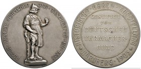 Altdeutsche Münzen und Medaillen 
 Nürnberg, Stadt 
 Mattierte, silberne Prämienmedaille 1905 von L.Chr. Lauer, der Historischen Uhrenausstellung zu...