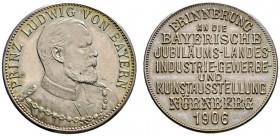 Altdeutsche Münzen und Medaillen 
 Nürnberg, Stadt 
 Silbermedaille 1906 von E. Scherm, auf die 3. bayerische Landes-, Industrie-, Gewerbe- und Kuns...