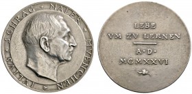 Altdeutsche Münzen und Medaillen 
 Nürnberg, Stadt 
 Silbergußmedaille 1926 von J. Bernhart, auf den Münchener Maler und Grafiker Eduard Philipp Jul...