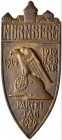Altdeutsche Münzen und Medaillen 
 Nürnberg, Stadt 
 Einseitige Bronzeplakette 1929 von F. Hoffstätter, auf den Parteitag der NSDAP zu Nürnberg. Adl...