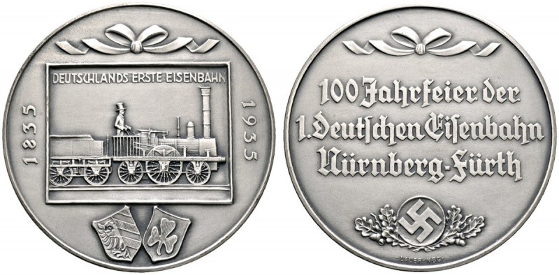 Altdeutsche Münzen und Medaillen 
 Nürnberg, Stadt 
 Große mattierte Silbermed...
