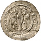 Altdeutsche Münzen und Medaillen 
 Orlamünde, Grafschaft 
 Hermann I. 1167-1176 
 Brakteat. COMES HERMANNVS. Stilisierter romanischer Adler nach re...