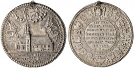 Altdeutsche Münzen und Medaillen 
 Regensburg, Stadt 
 Silbermedaille 1627 unsigniert, auf die Grundsteinlegung der Dreifaltigkeitskirche. Kirchenan...